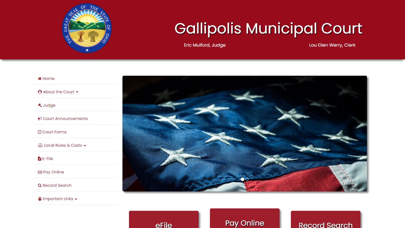 IN THE GALLIPOLIS MUNICIPAL COURT, GALLIA COUNTY, OHIO INDEX TO LOCAL ...